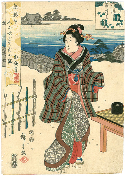 Hiroshige I “Famous Places in Edo Kameido”