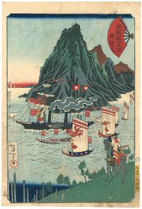 芳年「末廣五十三次　舞坂」