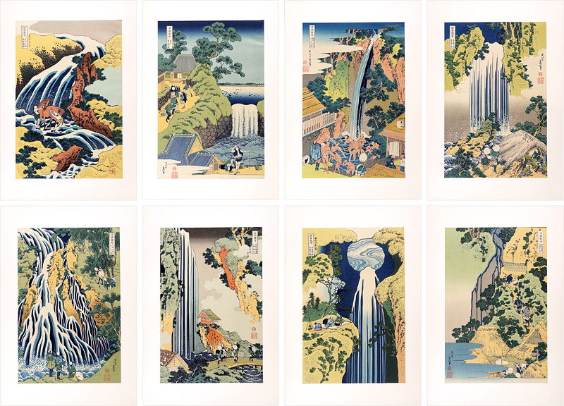 Hokusai “Tour of Waterfalls in Various Provinces 【Reproduction】”