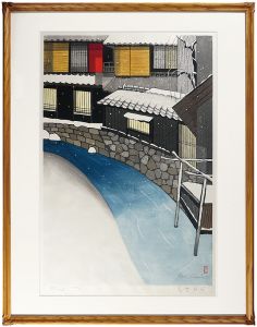 関野凖一郎「春雪白河（京都）」