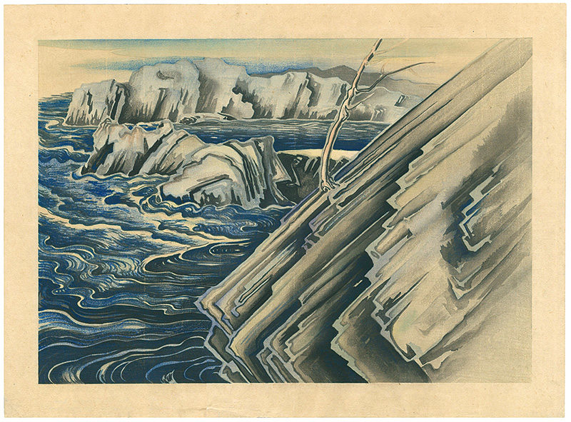 Obata Chiura “Clouds : Upper Lyell Trail along Lyell Fork, Sierra, U.S.A.”