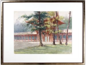 間部時雄「下鴨社・楼門」