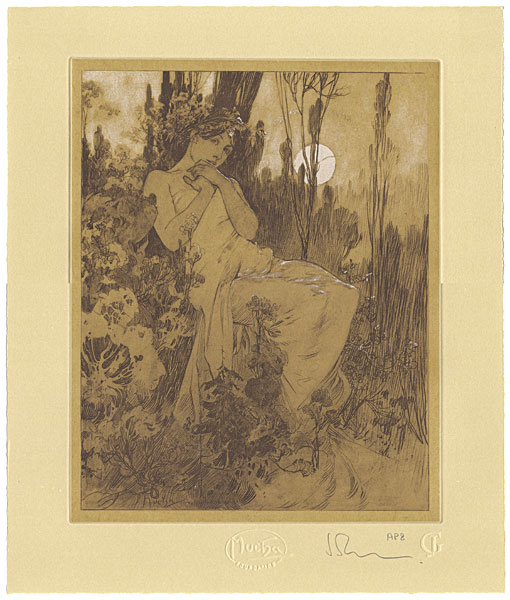 Alfons Mucha “The Song of The Nightingale”
