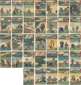 Hiroshige II, Kunisada I / The Miracles of Kannon / Chichibu Series [観音霊験記　秩父順礼]
