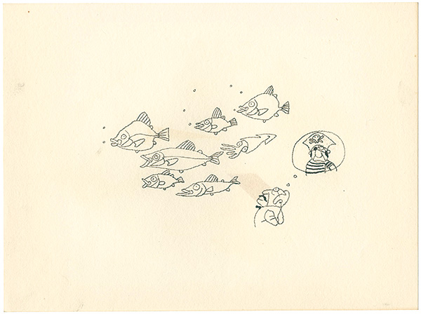 おおば比呂司「自筆画稿」