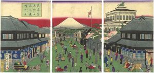 東京名所室町三井富士遠望