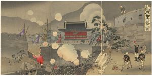 平壌玄武門兵士先登之図