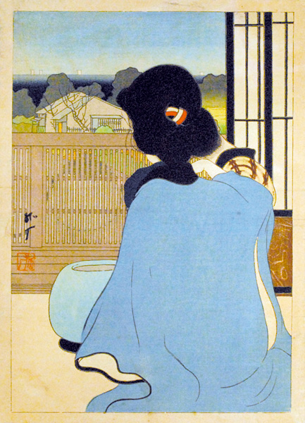 戸張孤雁「小田原妓楼」