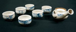 Masamune Tokusaburo / Hand Painted Decorative Japanese Tea Set