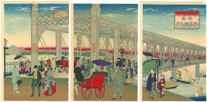 延一「東京名所ノ内　浅草吾妻橋之図」