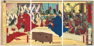 芳年「大日本史略図会　第八十壹代高倉天皇」