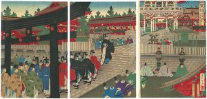 勝月「観古東錦　将軍家日光御社集之図」
