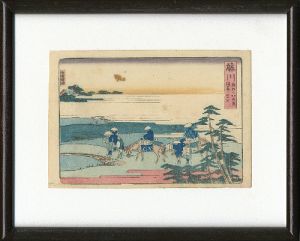北斎「東海道五十三次　藤川」