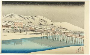 橋口五葉「京都三条大橋」
