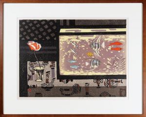 橋本興家「花と魚」