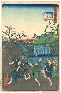 広景「江戸名所道戯尽 三十九　虎の御門外の景」