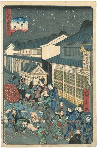 広景「江戸名所道戯尽 三十二　上野広小路」