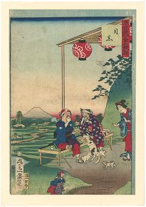 東京名所三十六戯撰　目黒