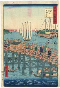 東京名勝図会　永代橋