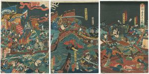 赤間ノ浦源平大戦之図