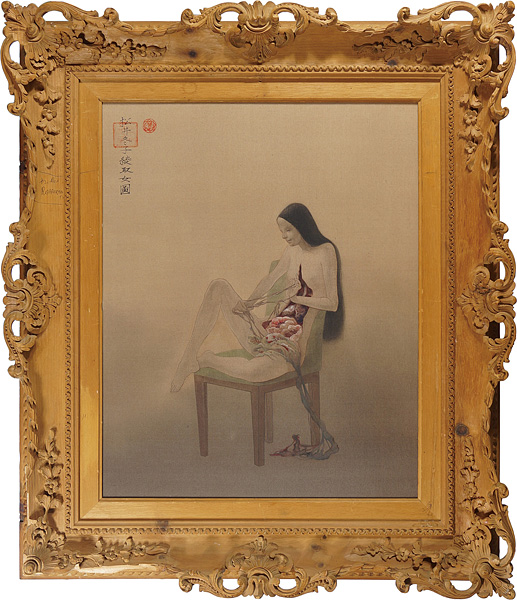 松井冬子「綾取女圖」