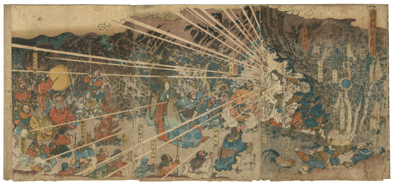Toyokuni II “The Origins of Sacred Dance at the Heavenly Cave”