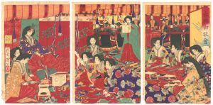 芳年「春興御歌会」