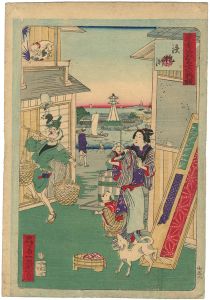 東京名所三十六戯撰　鉄砲洲