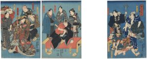 豊国三代「助六色花王」