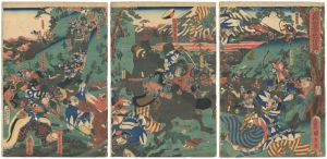 国久「源頼朝公富士之裾野牧狩之図」