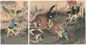 年光「日本大勝　平壌激戦之図」