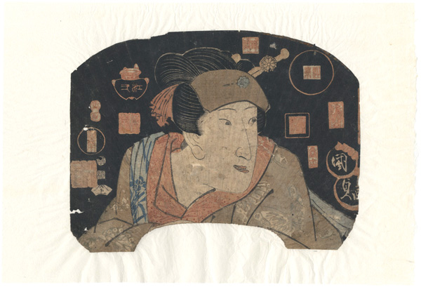 国貞「団扇絵（仮題）」