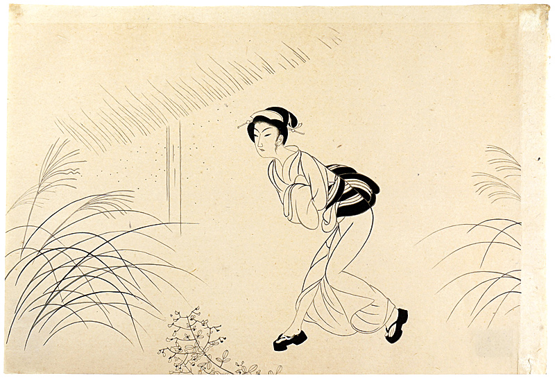 小村雪岱「おせん（その一）」