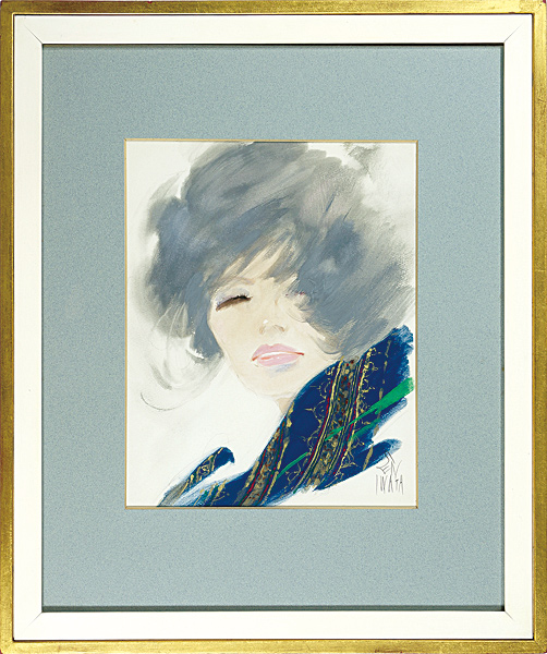 岩田専太郎「自筆画　風」