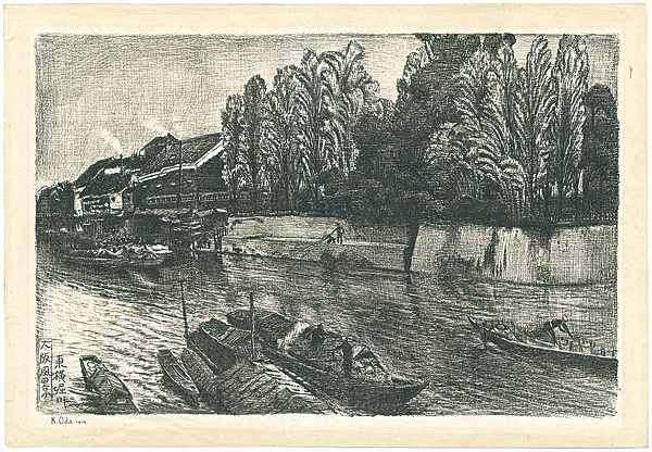 Oda Kazuma “Sight in Osaka / Toyoko, Horikawa River ”