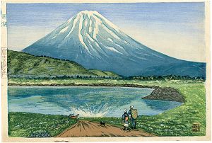 石崎重利「富士五湖之内　西湖」