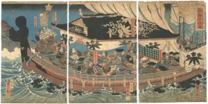 国芳「義経十九臣」