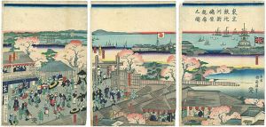 国輝二代「東京鉄砲洲新嶋原遊郭之図」