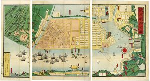 芳員「横浜明細全図」