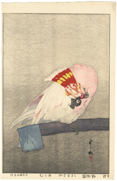 Yoshida Hiroshi “At the Zoological Garden / Major Mitchell's Cockatoo”