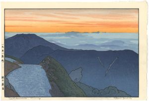 吉田遠志「朝の燕岳」