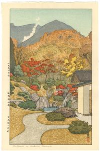 吉田遠志「箱根神仙郷　日光殿のお庭」