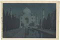 The Taj Mahal Gardens at Night