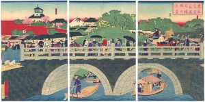 広重三代「東京名勝筋違目鏡橋之真景」