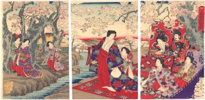 小金井桜御遊覧図