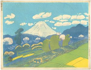 Koizumi Kishio / 36 Views of Fuji, the Holy Mountain / Mt. Fuji from Ohatano