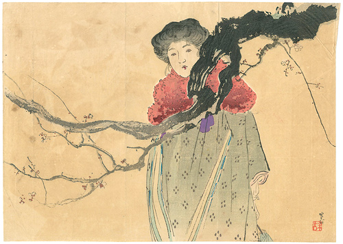 梶田半古「木版口絵」