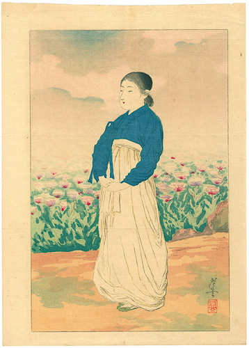 寺崎広業「木版口絵」