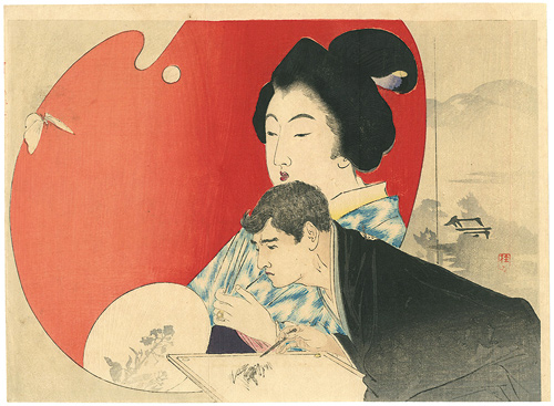 武内桂舟「木版口絵」