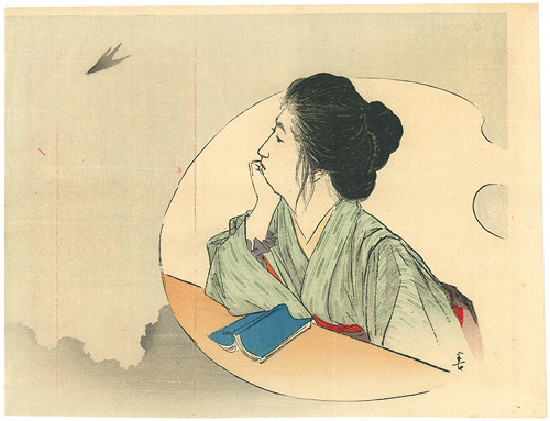 梶田半古「木版口絵」